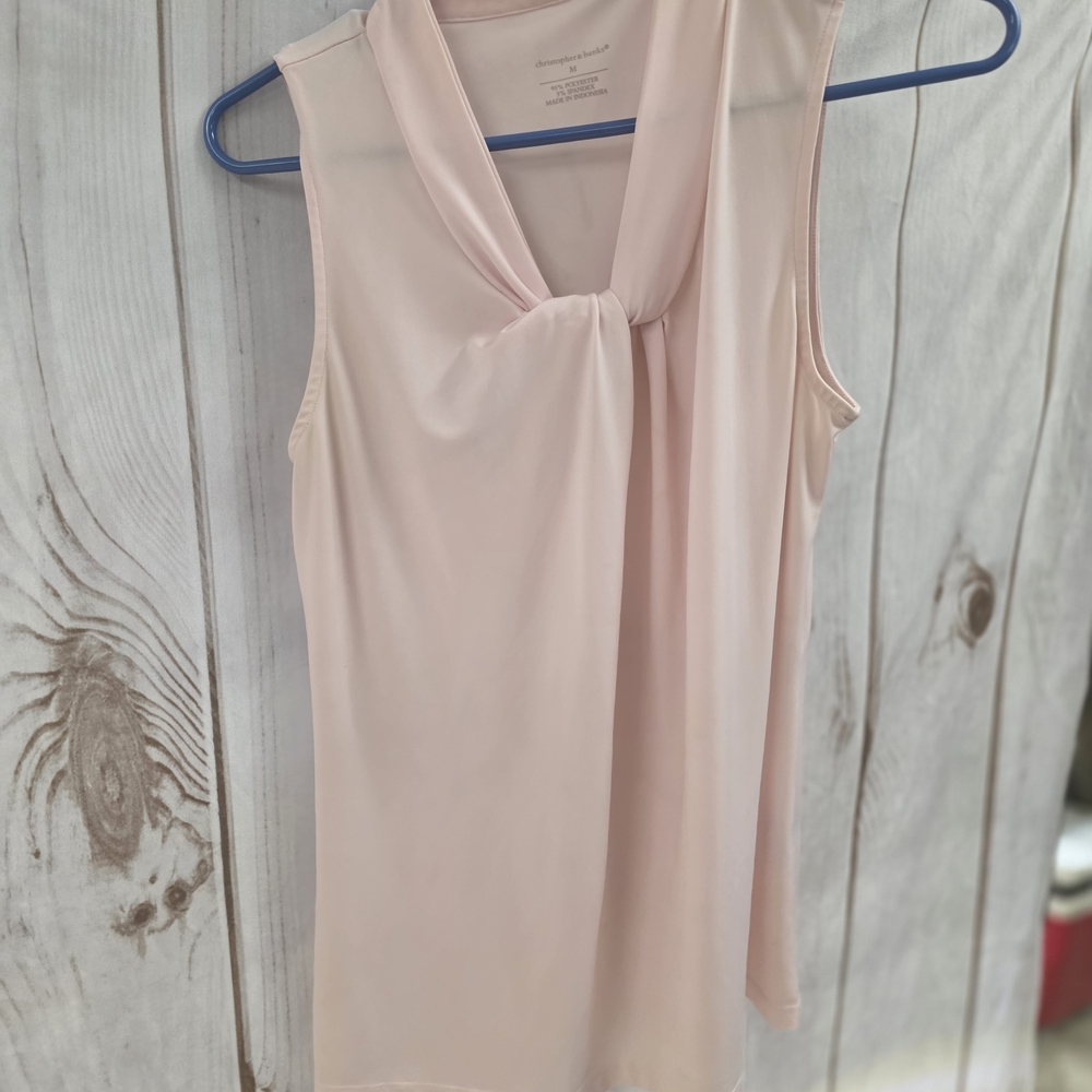 Elegant Pink Sleeveless Top
